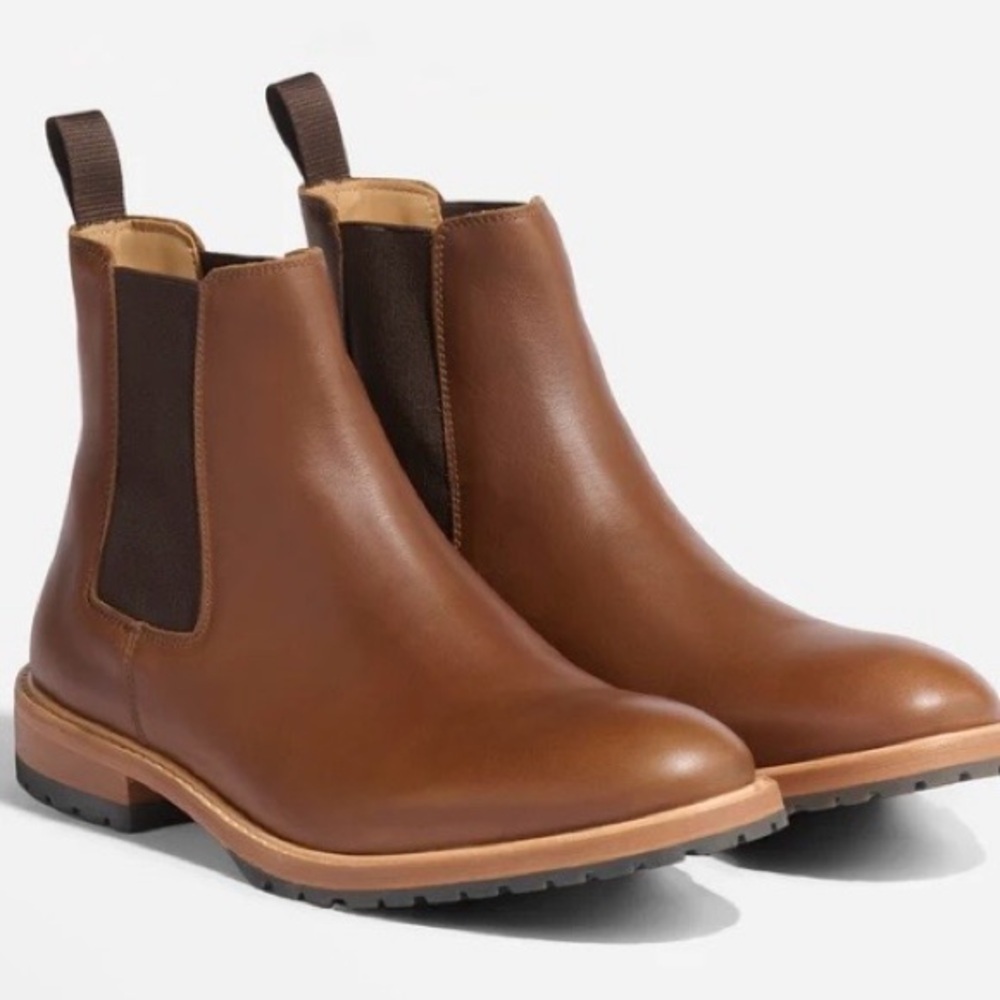 Men’s Brown Chelsea Marco Ankle Leather Nisolo Boots New Size 11